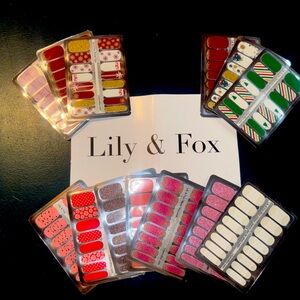 LILY & FOX NAIL POLISH STRIPS 13 Sets NEW & UNOPENED